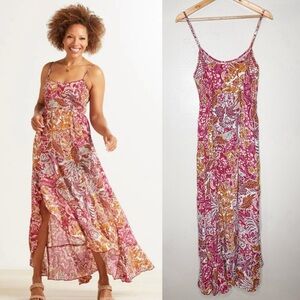 Free People Forever Yours Smocked Boho Summer Maxi Dress